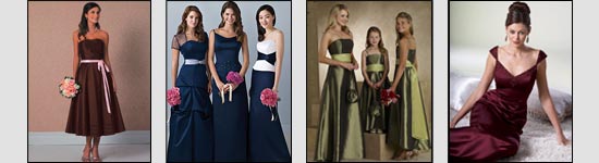 Beautiful Bridesmaids. Maid of Honor, and Flowergirl Dresses